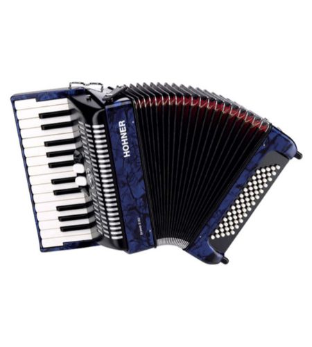 Hohner A1654 BRAVO LINE FACELIFT 11--48 Dark Blue C/W Gig Bag