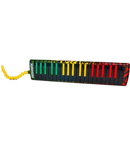 Hohner C94453 AIRBOARD 37 RASTA MELODICA + CASE