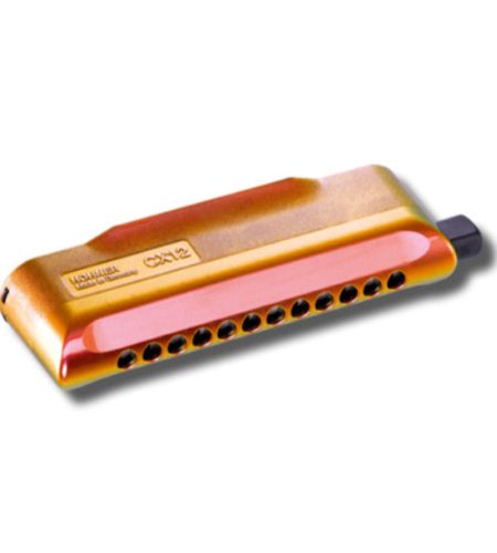 Hohner  CX12 JAZZ C.  Red/Gold Harmonica