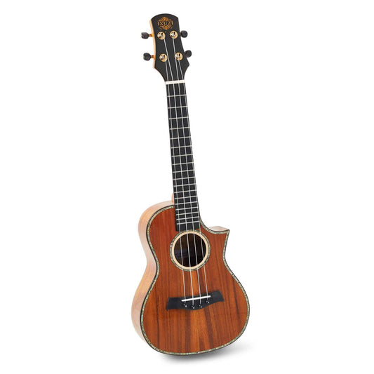 ISUZI ASA-1CEQ All Solid Acacia Electro-Acoustic Concert Ukulele