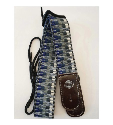 ISUZI UKLL-50 Premium Black/Blue Pattern Ukulele Strap