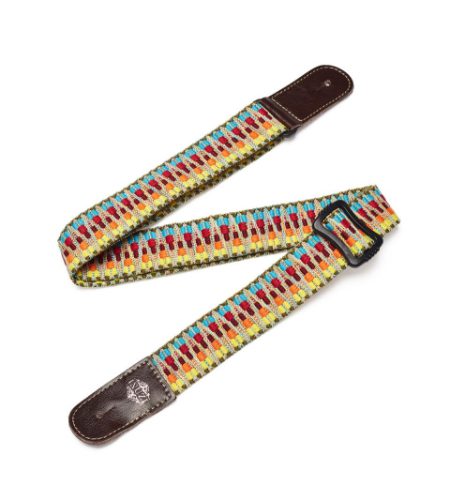 ISUZI UKLL-50 Premium Blue/Yellow Pattern Ukulele Strap