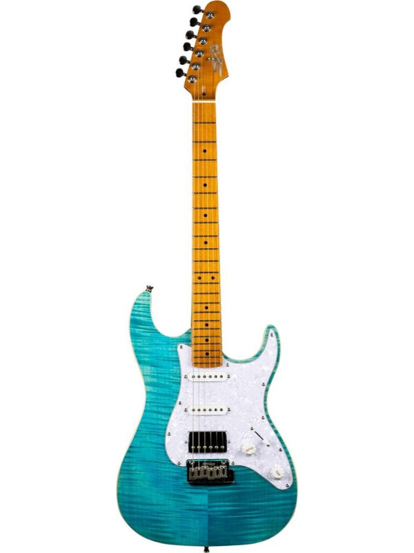 JS450 Electric Guitar - Ocean Blue (Flamed Top)