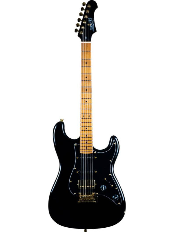 Jet JS400 Electric Guitar - Black (Gold Hardware)