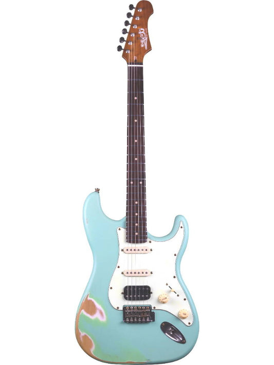 Jet JS400 Electric Guitar - Green (Relic)