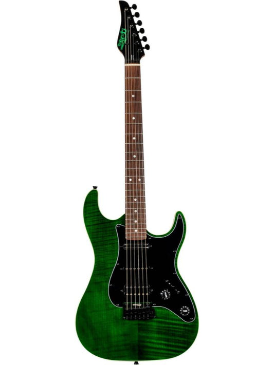 Jet JS450 Electric Guitar - Transparent Green