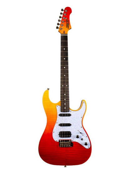 Jet JS600 Electric Guitar - Trans Red