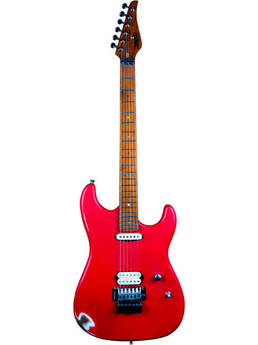 Jet JS850 Electric Guitar - Red (Relic)