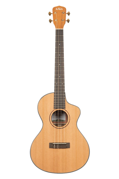Kala KA-CTRG-B Metropolitan All Solid Cedar Top Trembesi Baritone Cutaway Ukulele With Bag