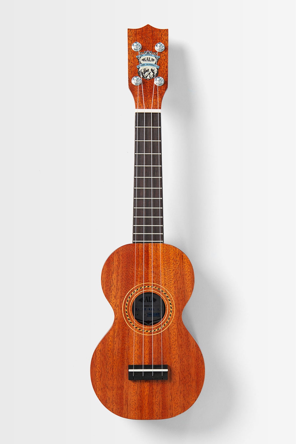 Kala KA-F8-MHG-S Pan Pacific All Solid Mahogany Figure 8 Soprano Ukulele With Bag