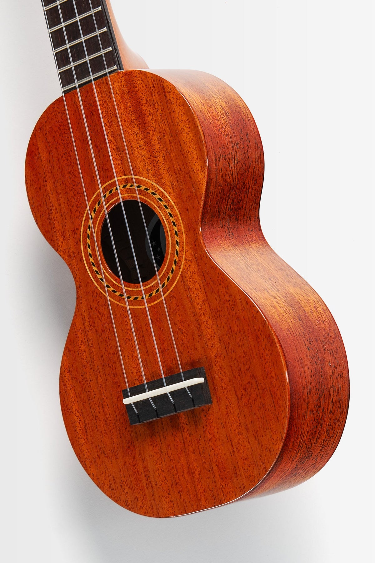 Kala KA-F8-MHG-S Pan Pacific All Solid Mahogany Figure 8 Soprano Ukulele With Bag