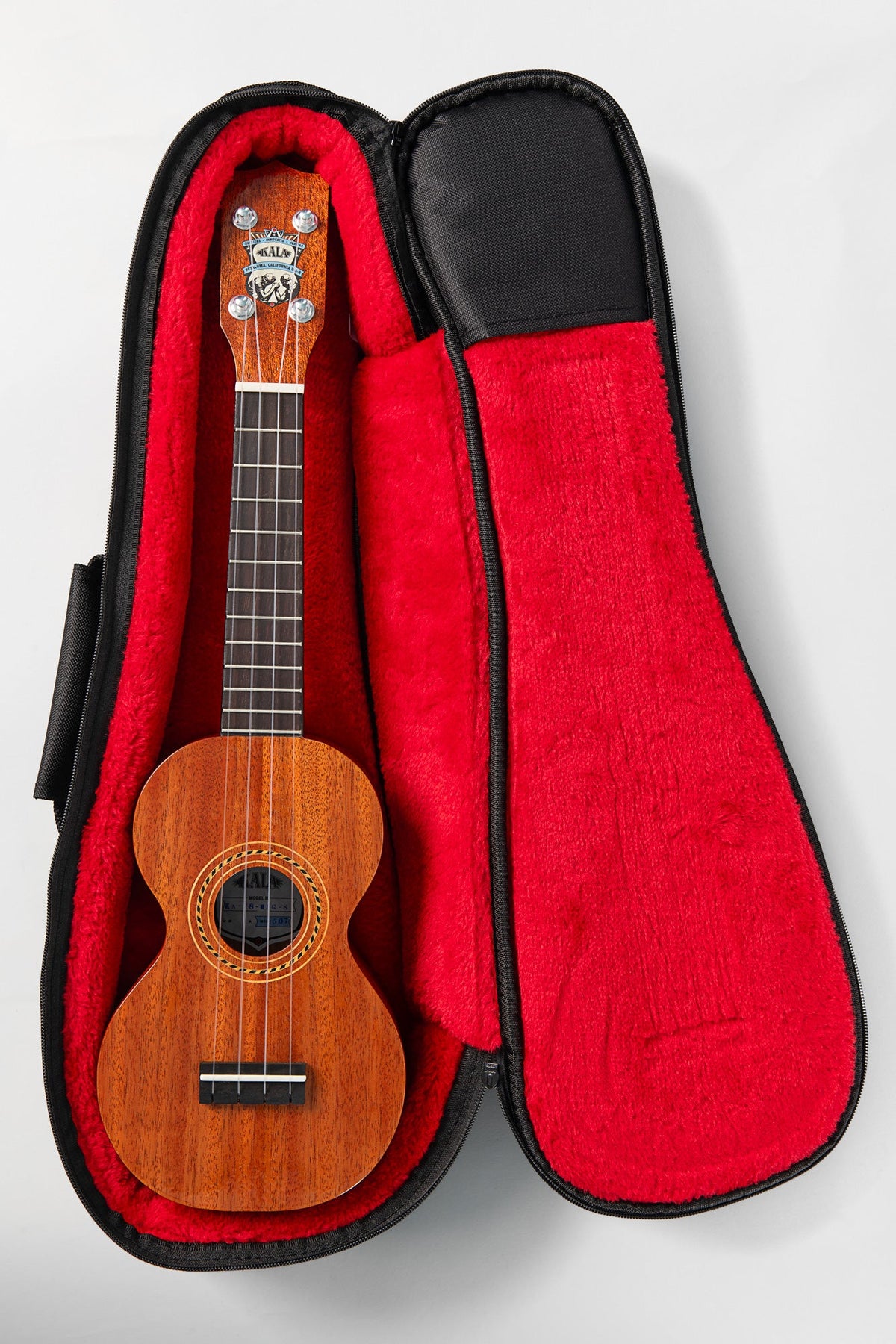 Kala KA-F8-MHG-S Pan Pacific All Solid Mahogany Figure 8 Soprano Ukulele With Bag