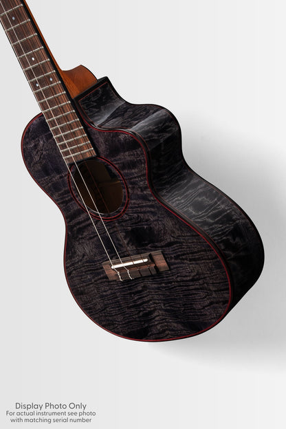 Kala KA-METD-BMR-T Metropolitan Deluxe Black Night Mango Tenor Ukulele With Bag