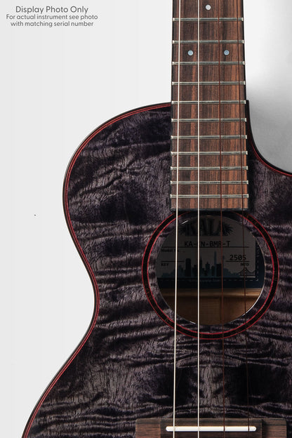 Kala KA-METD-BMR-T Metropolitan Deluxe Black Night Mango Tenor Ukulele With Bag