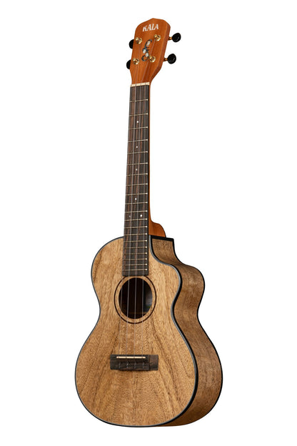 Kala KA-MNGG-T Metropolitan All Solid Curly Mango Tenor Cutaway Ukulele With Bag