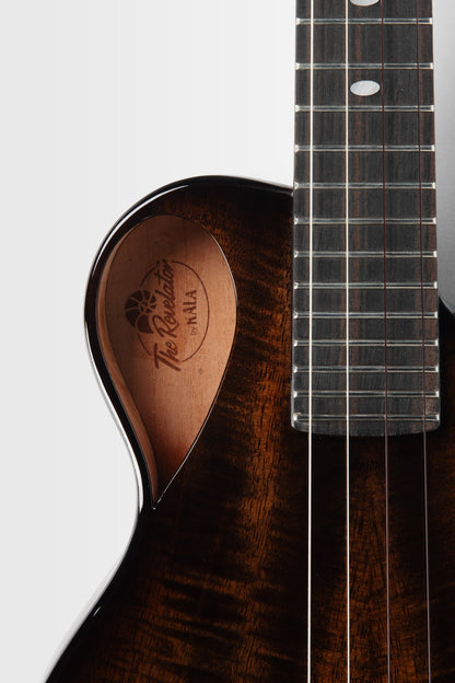 Kala KA-NS-AMB-MNG-TE Revelator Nautilus Horizon Amber Waves Mango Tenor Electro Ukulele With Bag