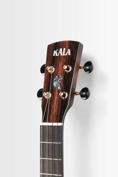 Kala KA-NS-AMB-MNG-TE Revelator Nautilus Horizon Amber Waves Mango Tenor Electro Ukulele With Bag