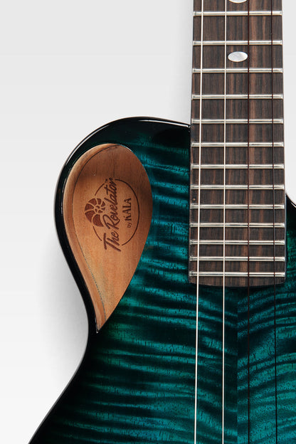 Kala KA-NS-BLU-MNG-TE Revelator Nautilus Horizon Blue Lagoon Mango Tenor Electro Ukulele With Bag