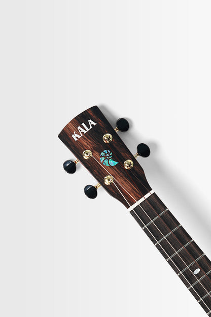 Kala KA-NS-RED-MNG-TE Revelator Nautilus Horizon Red Glow Mango Tenor Electro Ukulele With Bag