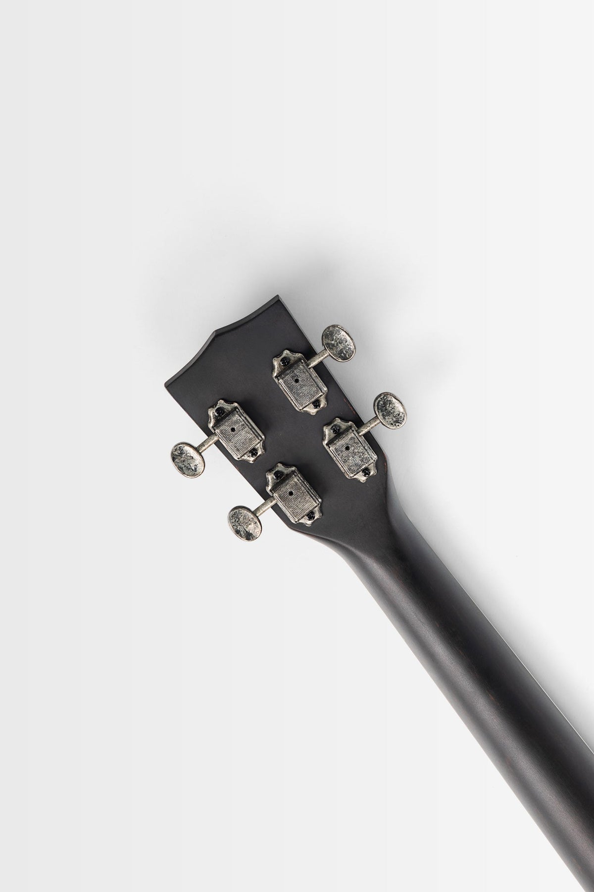 Kala KA-RES-BNI-B-E Brushed Nickel Baritone Resonator Ukulele with EQ With Bag