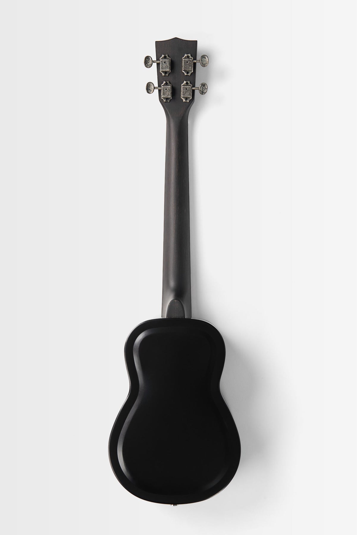 Kala KA-RES-MBK-B-E Matte Black Baritone Resonator Ukulele with EQ With Bag