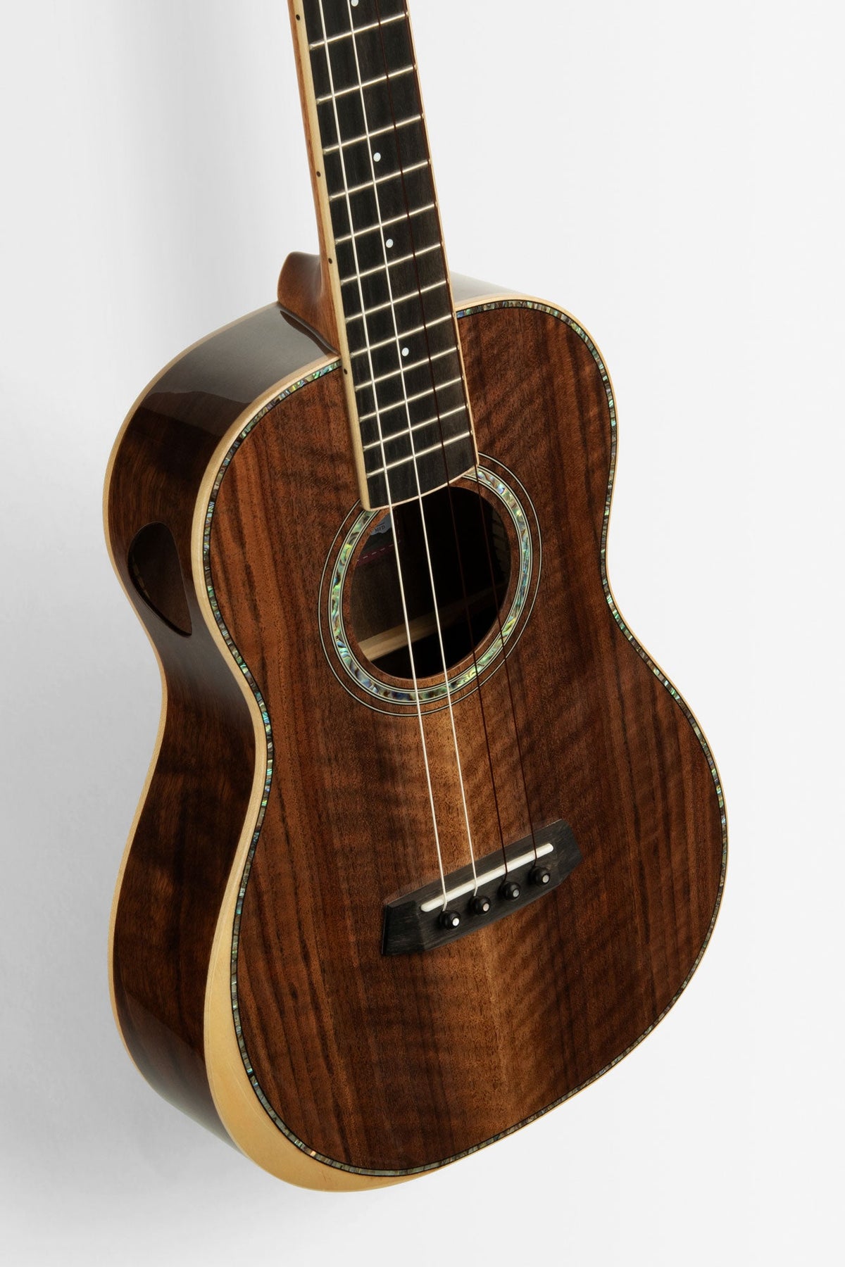 Kala KA-WCW-WAL-B West Coast Woods Walnut Top Baritone Ukulele With Bag