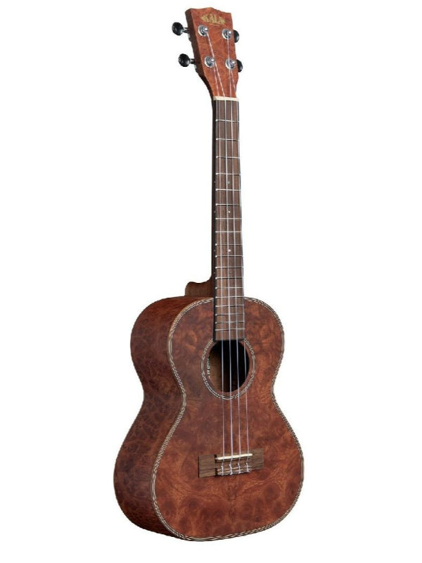 Kala KA-CHOC-BUR-T Chocolate Exotic Burl Tenor Ukulele