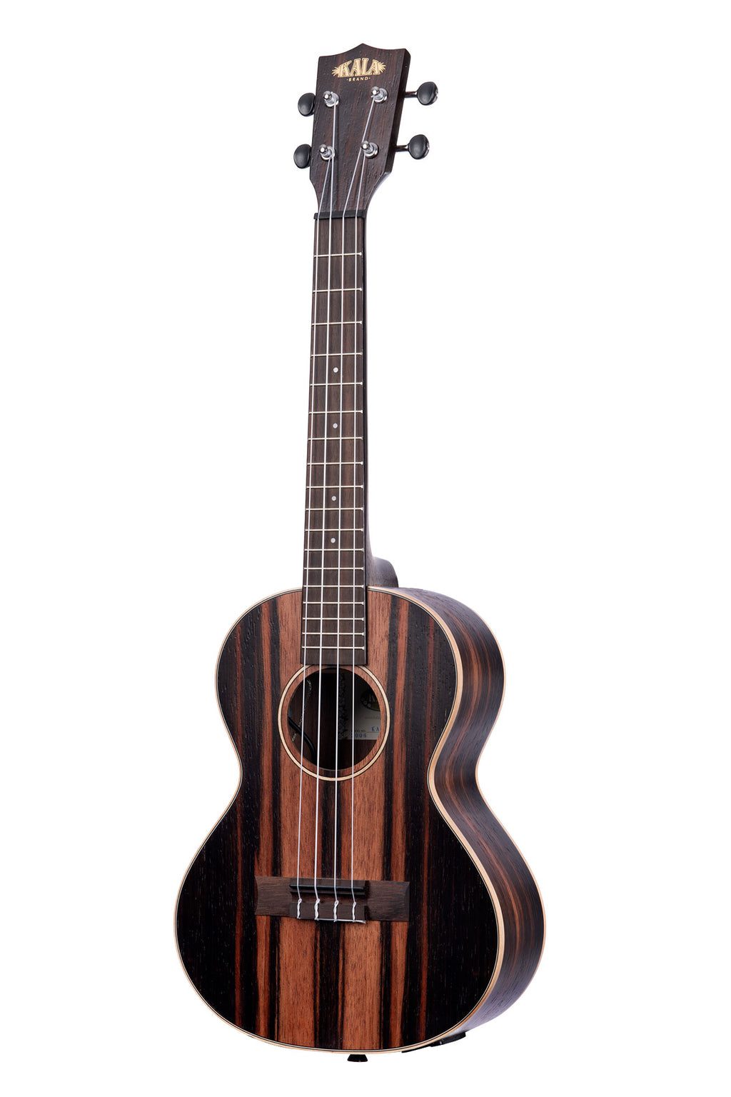 KALA KA-EBY-TE STRIPED EBONY TENOR W/ EQ UKULELE