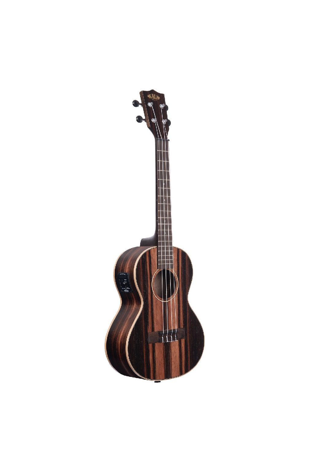 KALA KA-EBY-TE STRIPED EBONY TENOR W/ EQ UKULELE