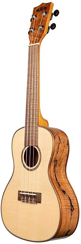 KALA KA-FMCG Concert Solid Spruce Top - Flame Maple B/S