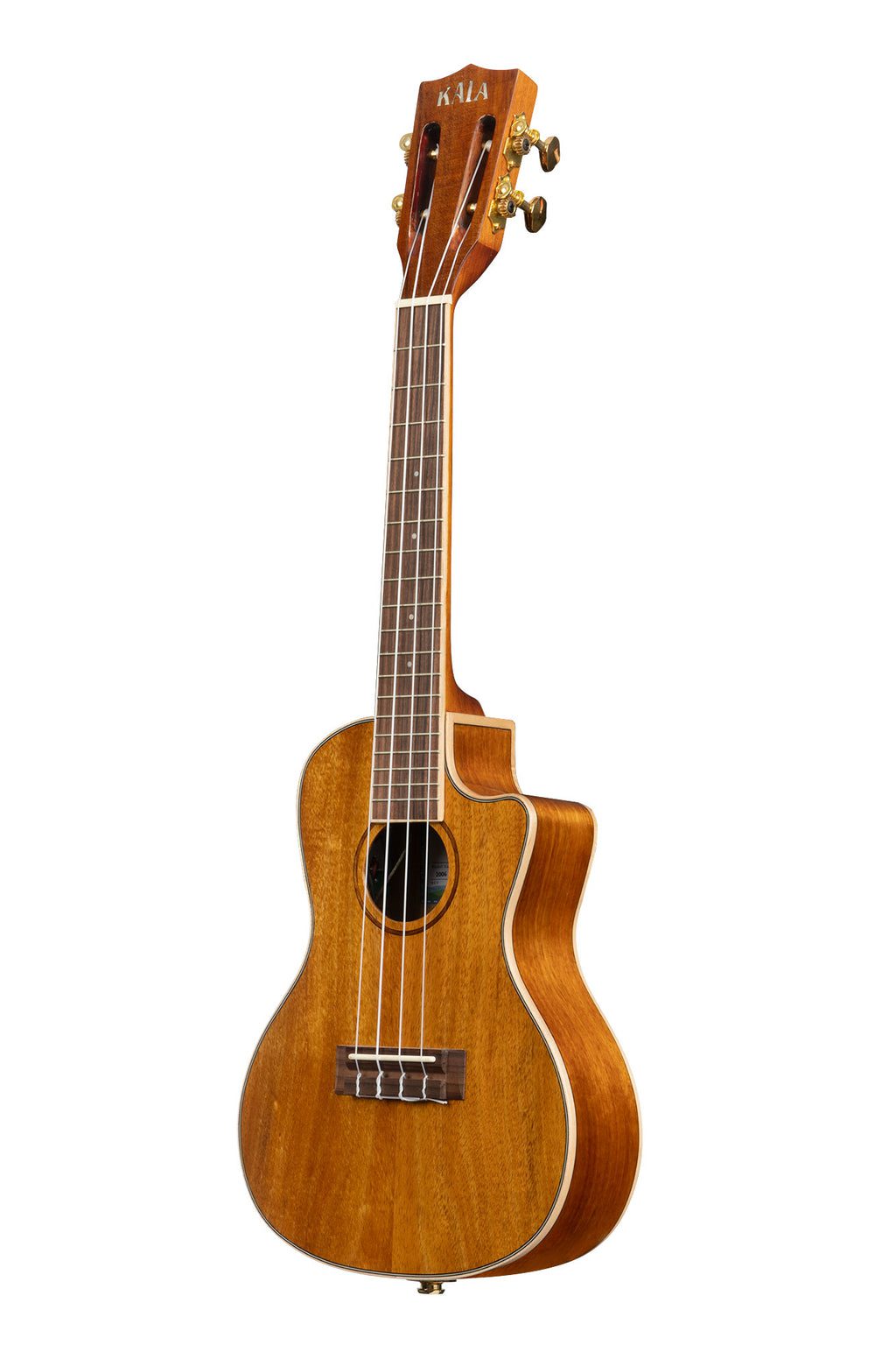 KALA KA-KCGE-C HAWAIIAN KOA GLOSS CONCERT CUTAWAY W/ EQ UKULELE