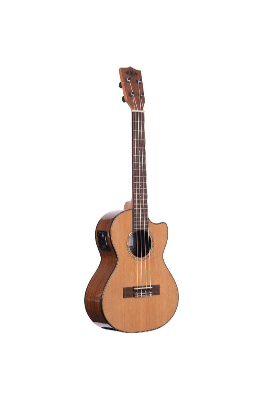 KALA KA-SCAC-T-CE GLOSS SOLID CEDAR TOP ACACIA TENOR WITH CUTAWAY &amp; EQ UKULELE