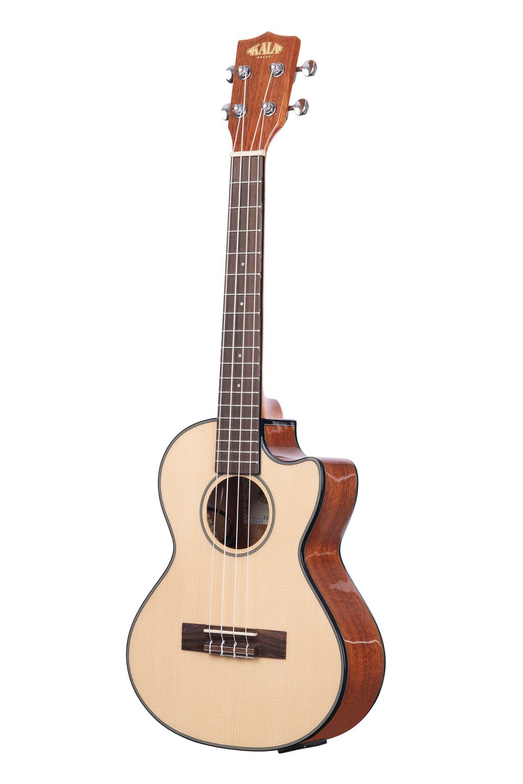 KALA KA-STGE-C  SOLID  SPRUCE MAHOGANY TENOR CUTAWAY W/ EQ UKULELE