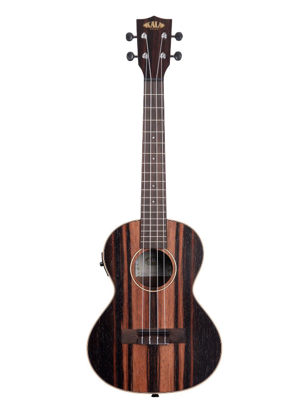KALA KA-EBY-TE STRIPED EBONY TENOR W/ EQ UKULELE