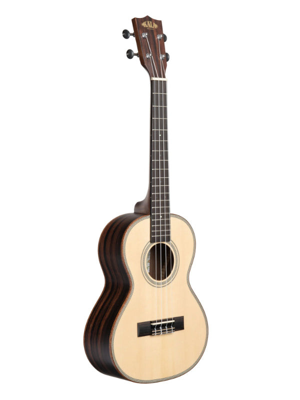 Kala  KA-SSEBY-T Solid Spruce Top Striped Ebony Tenor Ukulele