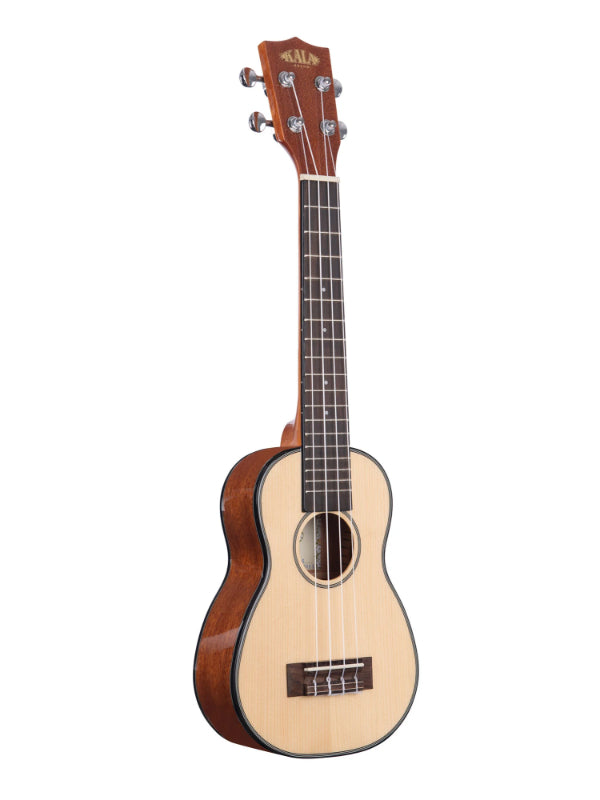 KALA KA-SSLNG SOLID SPRUCE MAHOGANY LONG NECK SOPRANO UKULELE