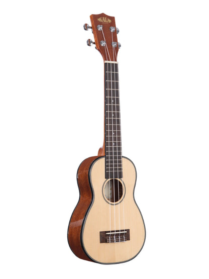 KALA KA-SSLNG SOLID SPRUCE MAHOGANY LONG NECK SOPRANO UKULELE