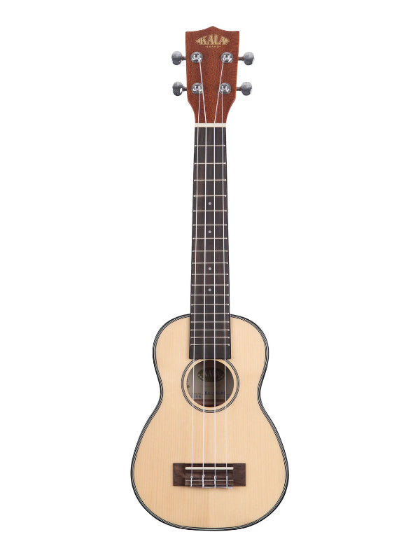 KALA KA-SSLNG SOLID SPRUCE MAHOGANY LONG NECK SOPRANO UKULELE