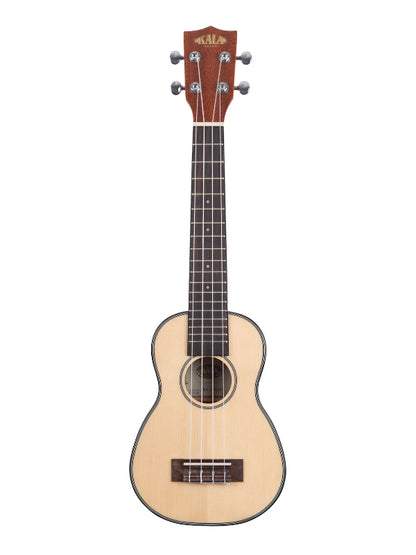 KALA KA-SSLNG SOLID SPRUCE MAHOGANY LONG NECK SOPRANO UKULELE