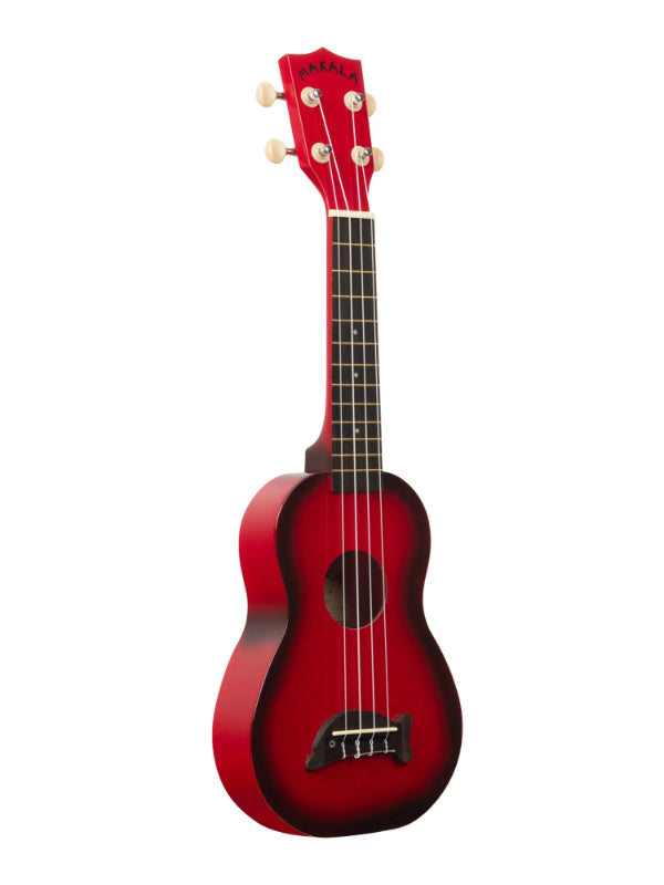 Kala MK-SD/RDBURST Red Burst Soprano Dolphin Ukulele