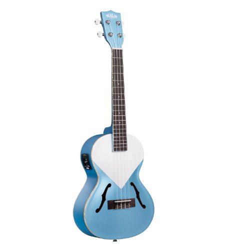 Kala KA-JTE-LSBL Lake Shore Blue Archtop Tenor Ukulele w/ EQ