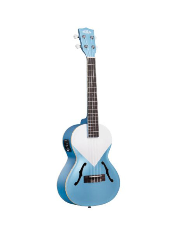 Kala KA-JTE-LSBL Lake Shore Blue Archtop Tenor Ukulele w/ EQ