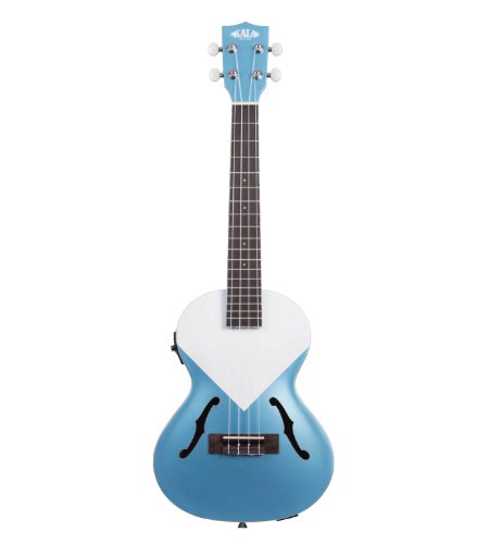 Kala KA-JTE-LSBL Lake Shore Blue Archtop Tenor Ukulele w/ EQ