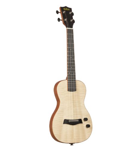 Kala KA-SB-MAP-T Solid Body Electric Flame Maple Tenor Ukulele