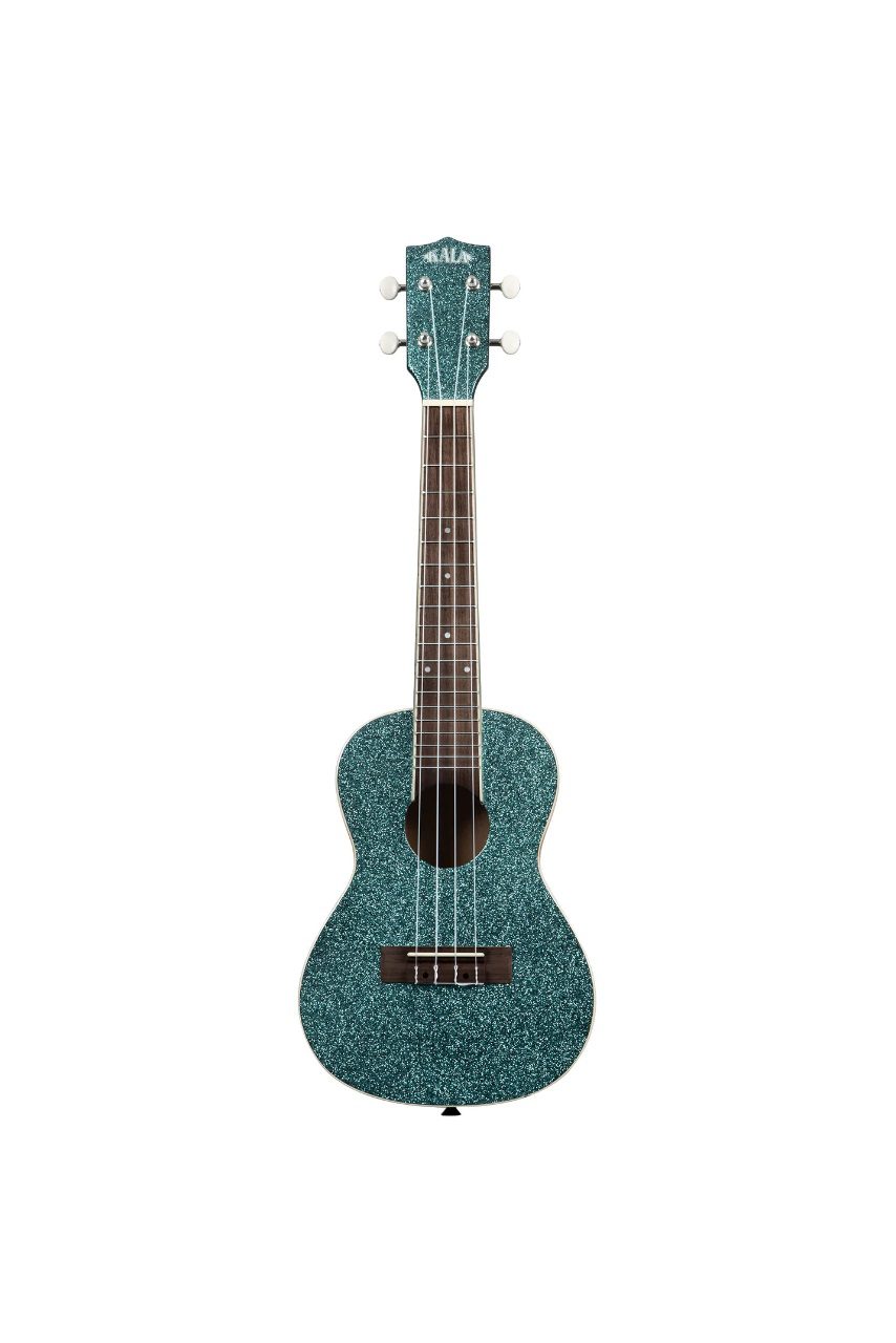 Kala KA-SPRK-AQUA Rhapsody in Blue Sparkle Concert Ukulele