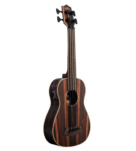 Kala UBASS-EBY-FS Striped Ebony Fretted Acoustic-Electric U•BASS®