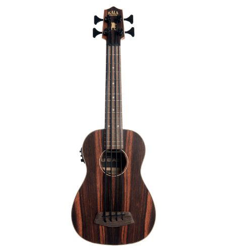 Kala UBASS-EBY-FS Striped Ebony Fretted Acoustic-Electric U•BASS®