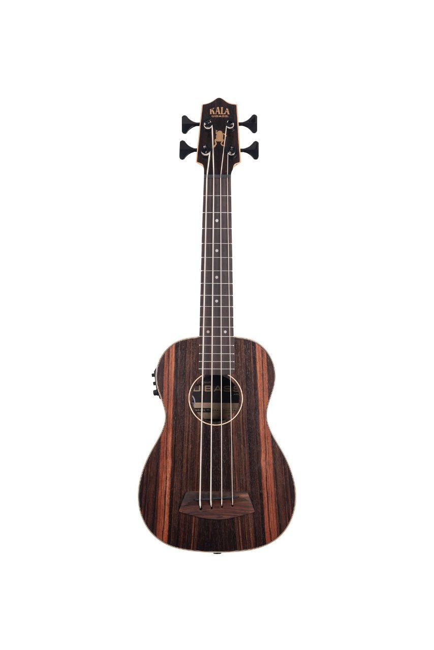 Kala UBASS-EBY-FSRW Striped Ebony Fretted Acoustic-Electric U•BASS® w/ Round Wounds