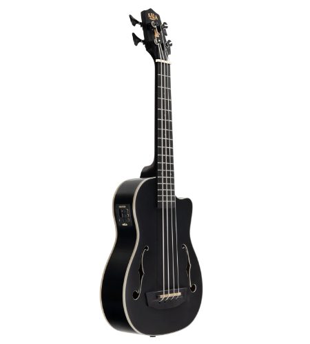 Kala UBASS-JYMN-BK-FS Black Journeyman Mahogany Acoustic-Electric U•BASS® with F-Holes