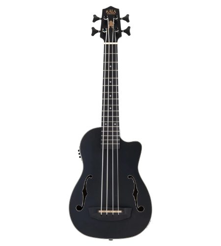 Kala UBASS-JYMN-BK-FS Black Journeyman Mahogany Acoustic-Electric U•BASS® with F-Holes